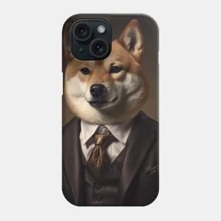 Shiba Inu Dog in Suit Phone Case