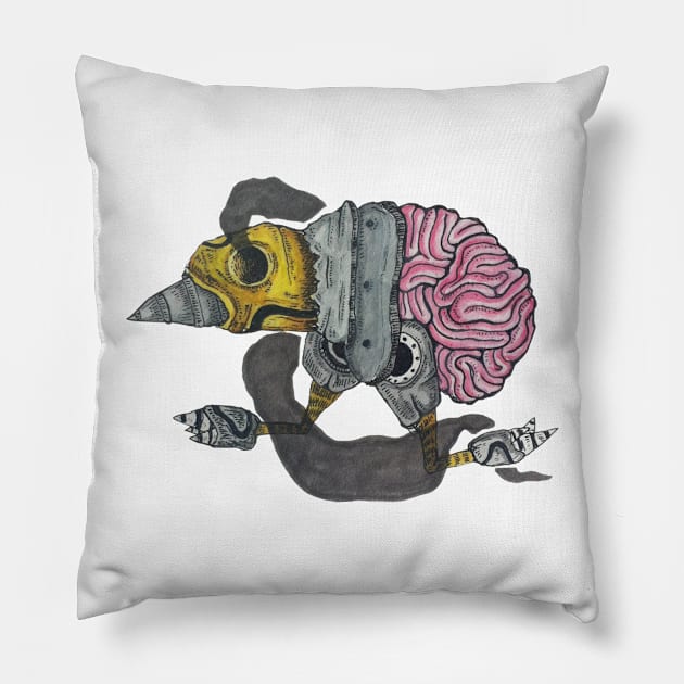 animal virus Pillow by ersidyandhi