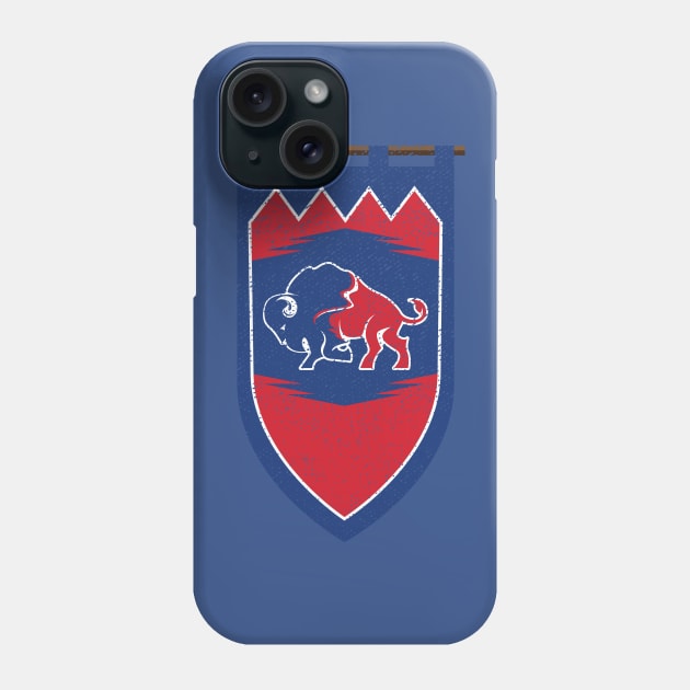 House of Buffalo Banner Phone Case by SteveOdesignz