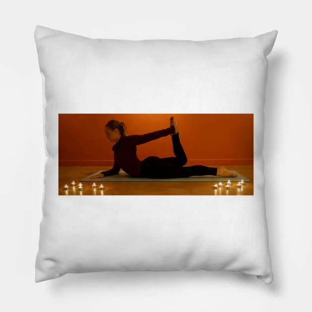 Yoga Pose by South Australian artist Avril Thomas Pillow by MagpieSprings