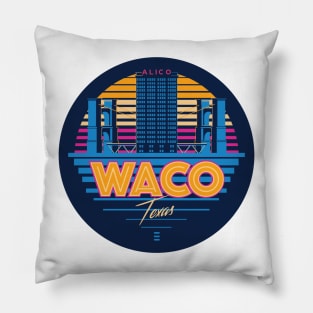 Retro Waco circle Pillow