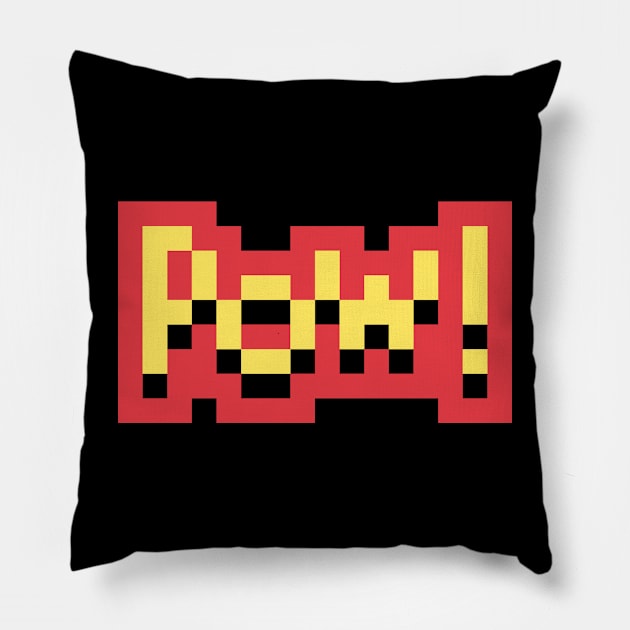 Pow! Pillow by Fashionable Pixel Art