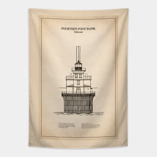 Fourteen Foot Bank Lighthouse - Delaware - SD Tapestry