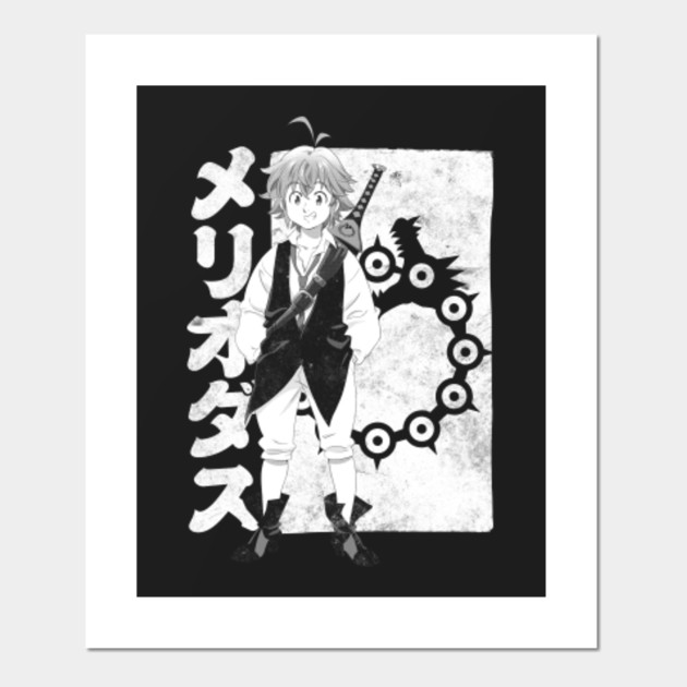 Meliodas Of Wrath White Seven Deadly Sins Posters And Art Prints Teepublic