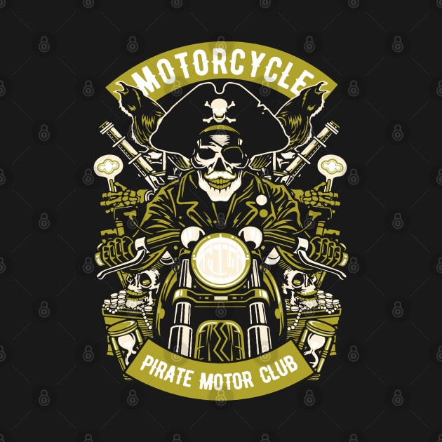 Pirate Motorcycle by AthharAttireCo