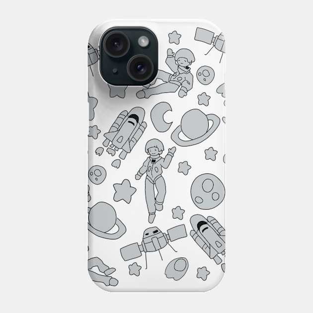 Space girl Phone Case by cokyfish