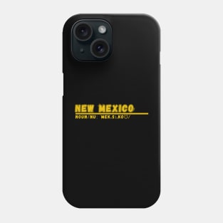 Word New Mexico Phone Case