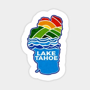 Lake Tahoe California Nevada Skiing Mountains Ski Boating Hiking Magnet