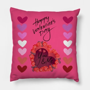 Cute and funny valentine's day with love will you be my valentine Pillow