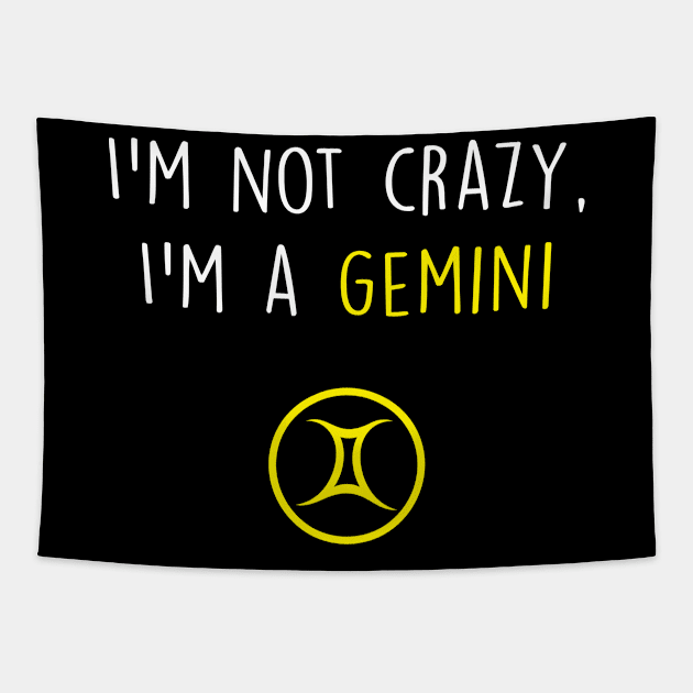 Gemini Funny Tapestry by GregNowachek