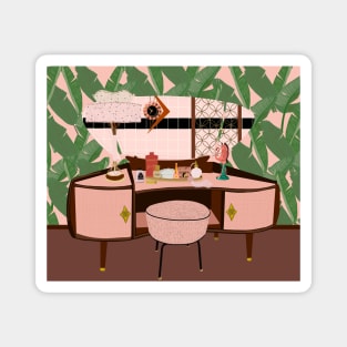 Mid Century Modern Vanity Table Magnet