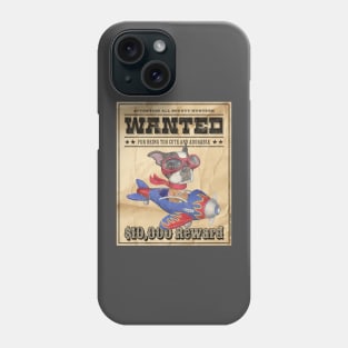 Funny Cute Boston Terrier Wanted Poster Phone Case