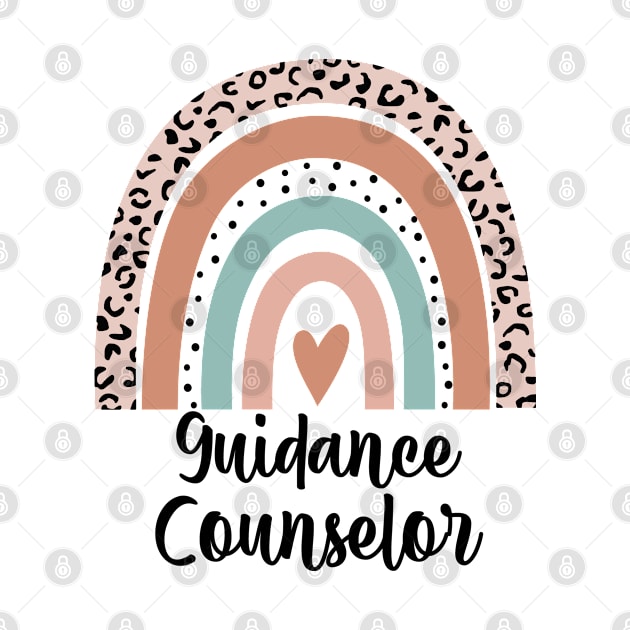 Guidance Counselor Rainbow Leopard Funny Gift by HeroGifts