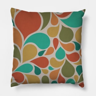 Retro Abstract, Hand drawn Seamless Pattern Pillow