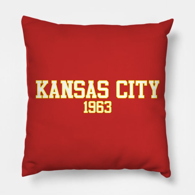 Kansas City 1963 Pillow by GloopTrekker