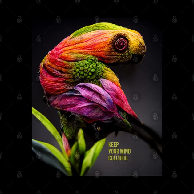 Keep your mind colorful - parrot-chameleon from your fantasy by Design-by-Evita