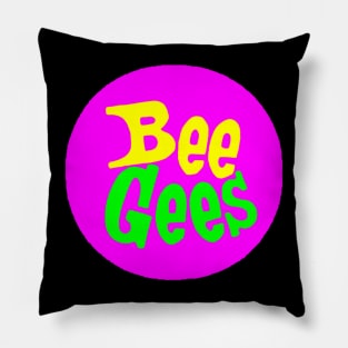 Bee gees t-shirt Pillow