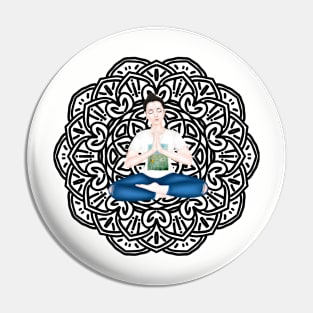 mandala. Serene casual Pin