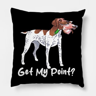 Camo Canine Get My Point, German Shorthaired Pointers Tee Trend Pillow
