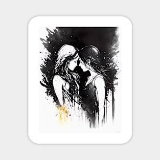 Lesbian Pride - An abstract expression of Love Magnet