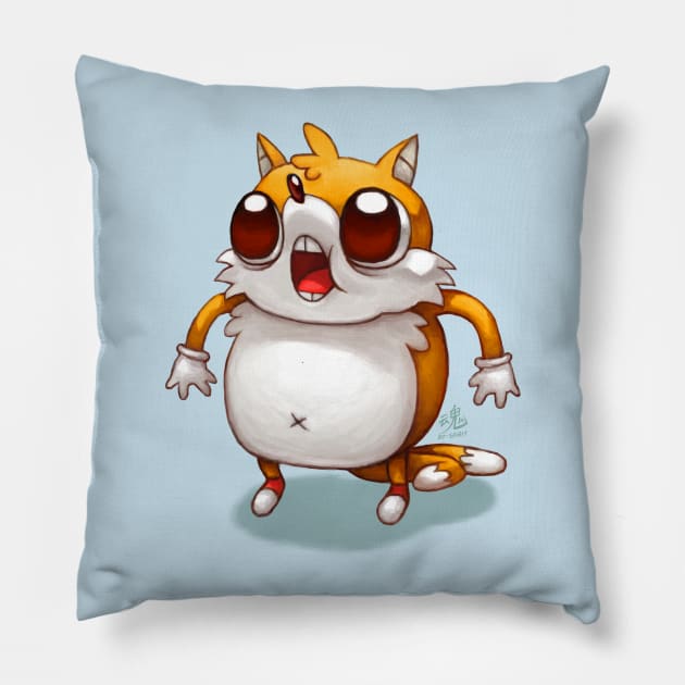 Ugandan Tails Pillow by RySpirit