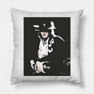 Caught In The Crossfire - SRV - Graphic 3 Pillow