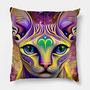 Dreamlike Sphynx Cat Pillow