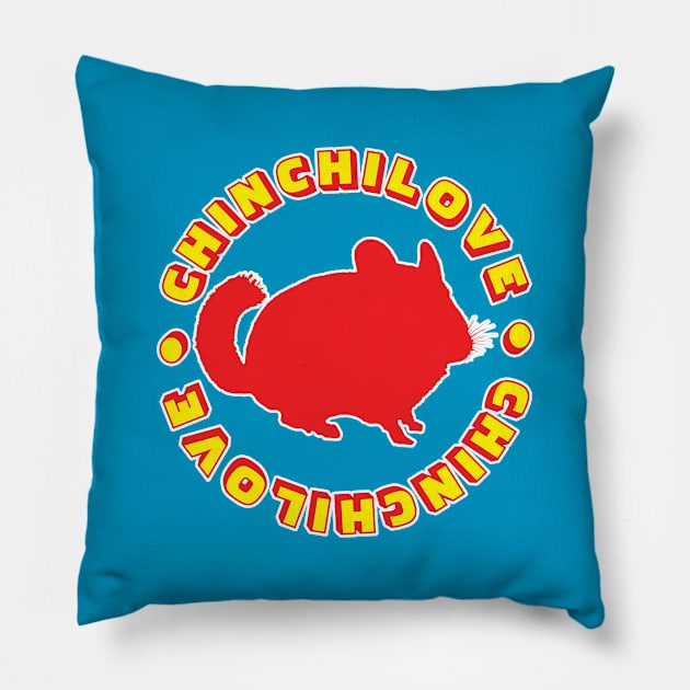 Chinchilla Love Pillow by old_school_designs