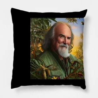 David Crosby vintage graphic design artwork Pillow