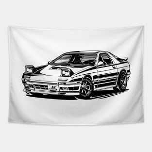 EUROBEAT INTENSIFIES - RX7 FC3S full-body version Tapestry