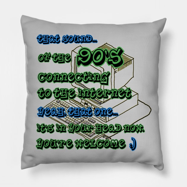 90s Internet Sound Pillow by Look Up Creations