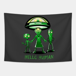 Hello Human, Friendly Aliens Tapestry