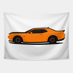 HELLCAT SIDE ORANGE Tapestry