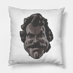 Tom Selleck face cartoon design Pillow