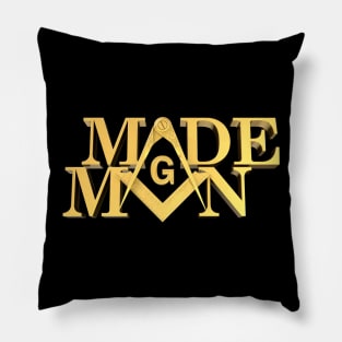 Made Man Square & Compass Masonic Freemason Pillow