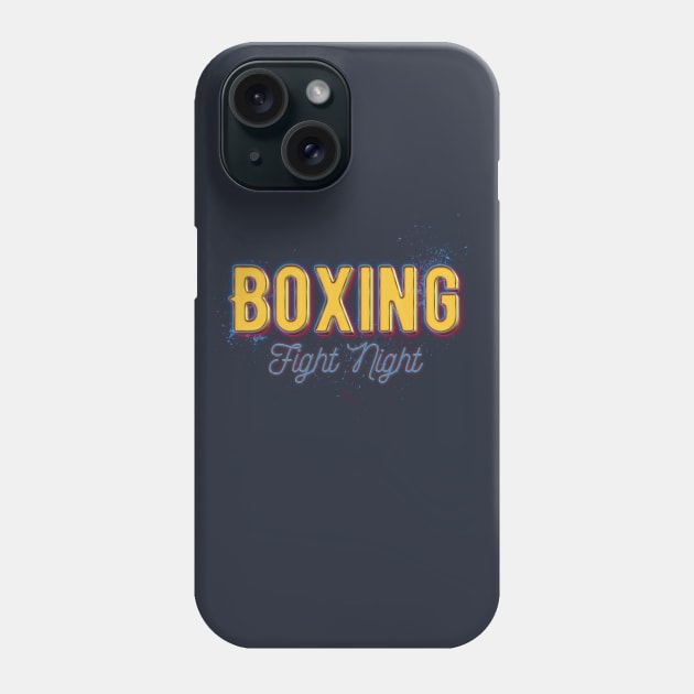 Boxing Fight Night, 80s design Phone Case by Sacrilence