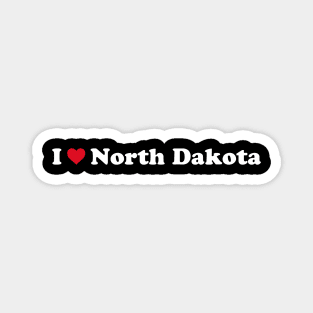 I ❤️ North Dakota Magnet