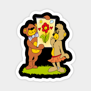 teddy bears in love Magnet