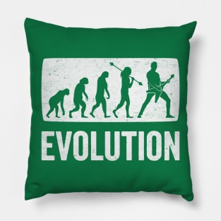 Rock and Roll Evolution: From Apes to Axe Heroes Pillow