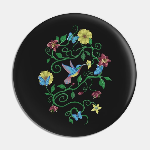 Colibri and butterflys Pin by KIDEnia