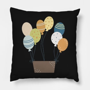 Basket of balloons Pillow