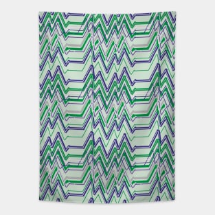 Geometric zigzag shapes, abstract Tapestry