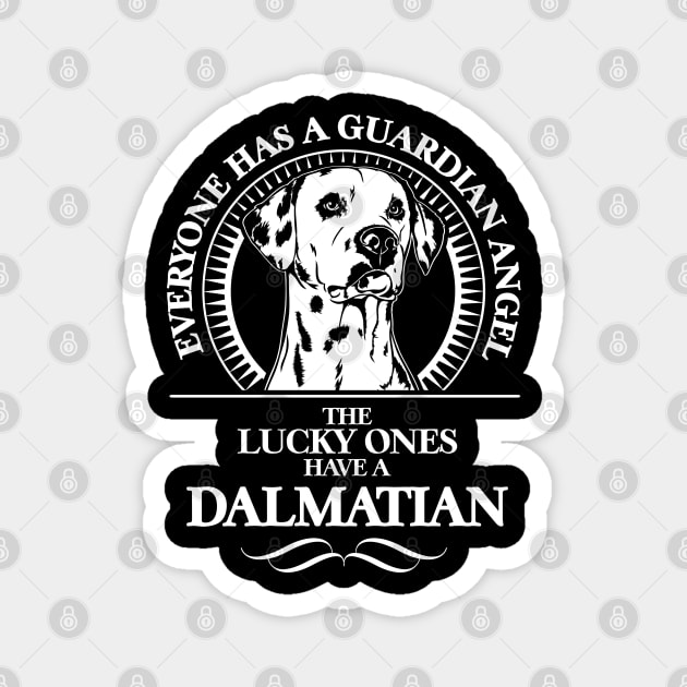 Dalmatian Guardian Angel dog mom Magnet by wilsigns