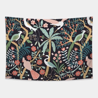 Exotic Birds Tapestry