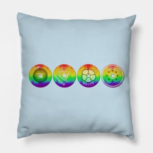 Rainbow Pride Coins Pillow