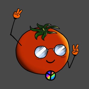 Hippie Tomato with Sunglasses T-Shirt