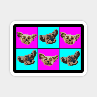 Yorkie Pop Art Magnet