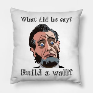 Funny surprised comic style Abraham Lincoln Pillow