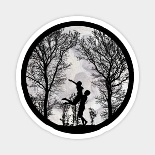 Silhouette Dancing Couple Magnet