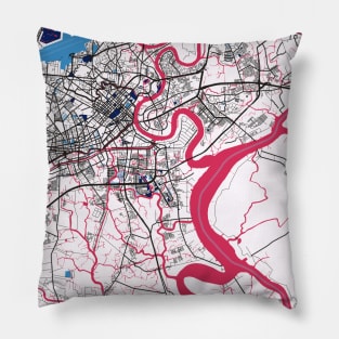 Ho Chi Minh - Vietnam MilkTea City Map Pillow